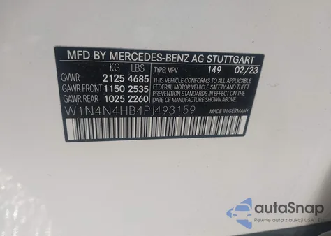 2023 Mercedes-Benz Gla 250 4Matic from USA, damaged, VIN W1N4N4HB4PJ493159